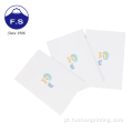 Cartões de papel de papelão personalizados e ecológicos por atacado